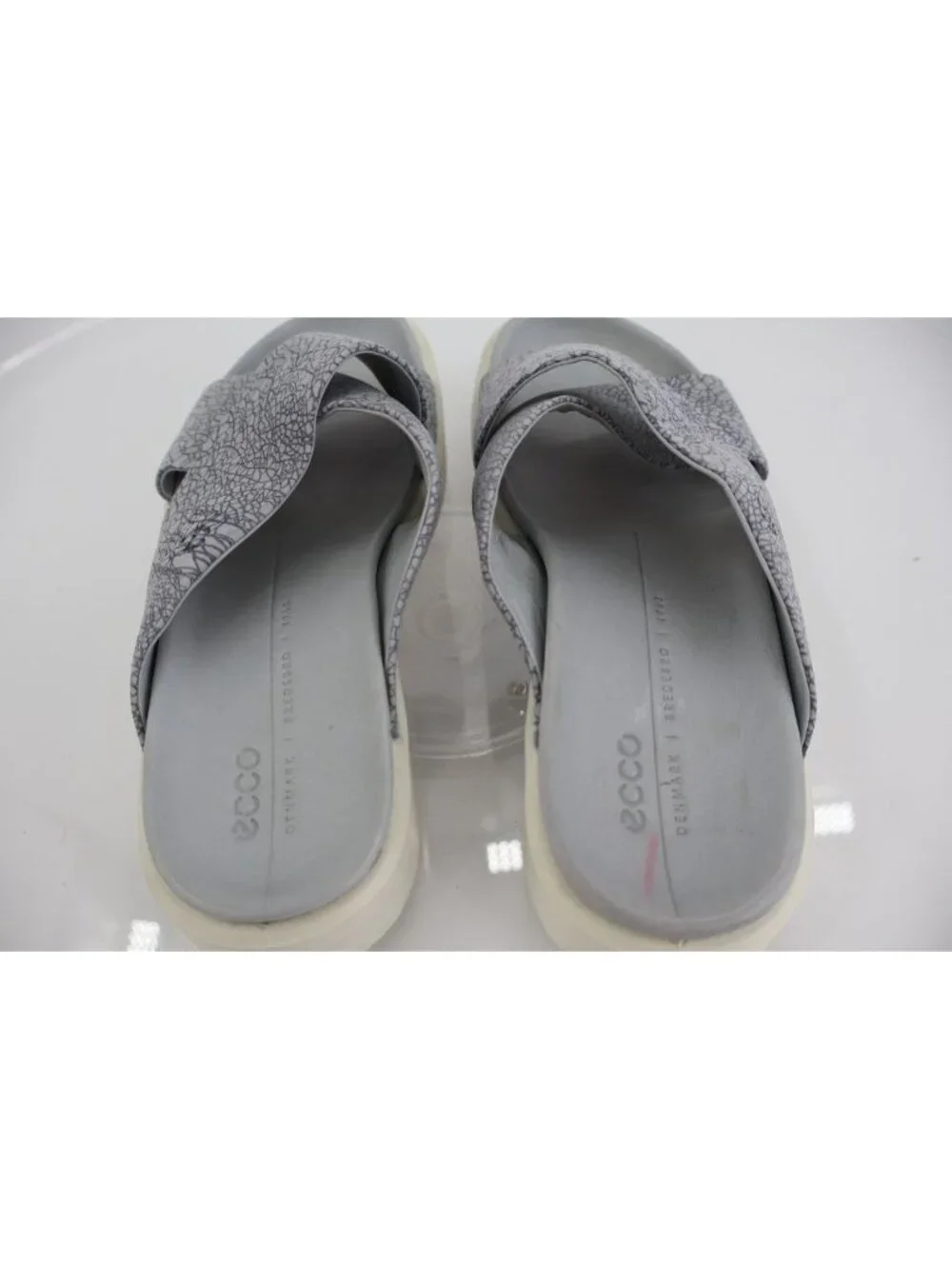 ECCO Women's Size 5 Flowt LX Slide Flat Sandal Women Concrete Gray Comfortable